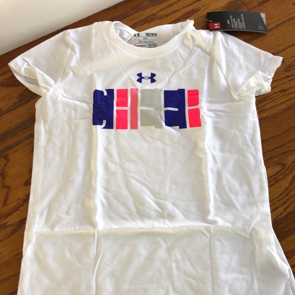 NWT under armor cheer shirt